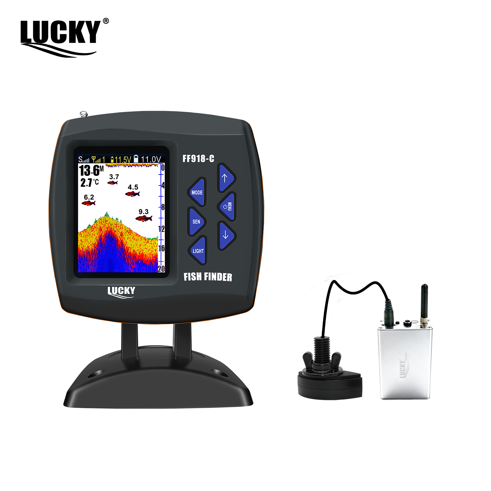 Lucky FF918 Wireless Remote Co - đánh giá và giá Fish Finder Gps
