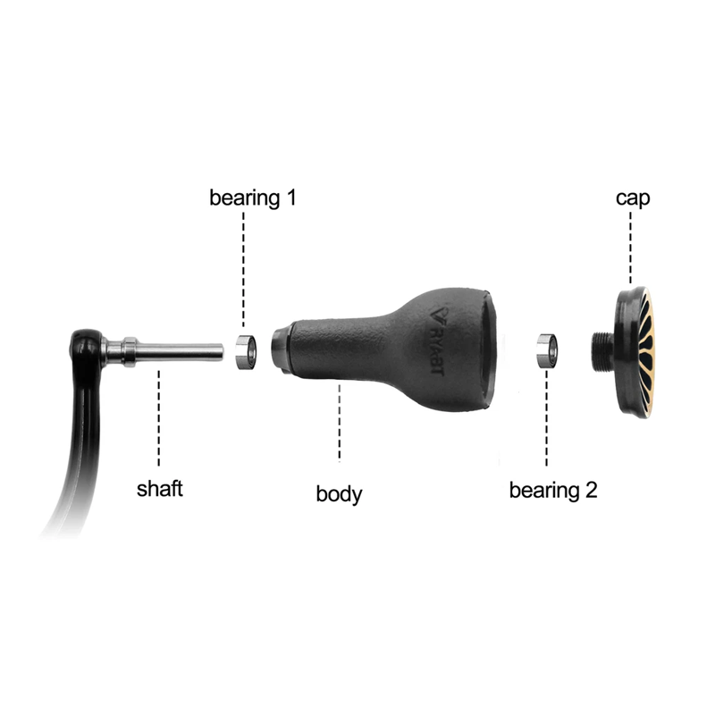 TPE Black Knob 27mm Compatible - đánh giá và giá Shimano Reel Stradic