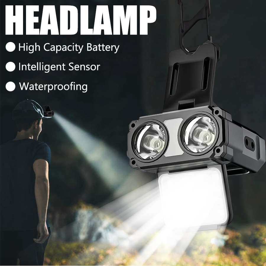 Sensor COB LED Headlamp Cap Cl - đánh giá và giá Fish Finder Battery